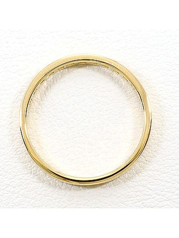 Unbranded 18K (18-karat) Yellow Gold Ring with Diamond (carat weight not stamped), Total Weight 2.5g, Jewelry (view 2)