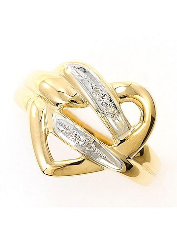 Unbranded PT900 Platinum 18K Yellow Gold Ring with Green Diamond (No carat marking), Total Weight 3.0g, Jewelry (view 1)