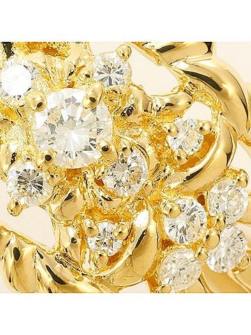 Unbranded 18K (18-karat) Yellow Gold Ring with 0.40ct Diamond, Certificate of Authenticity, Total Weight 5.5g, Jewelry (view 2)