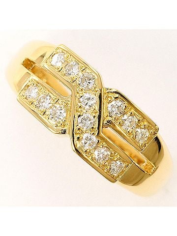 Unbranded 18K (18-karat) Yellow Gold Ring with 0.20ct Diamond, Certificate of Authenticity, Total Weight 4.1g, Jewelry (view 2)