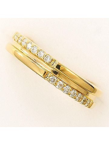 Unbranded 18K (18-karat) Yellow Gold Ring with 0.11ct Diamond, Certificate of Authenticity, Total Weight 3.7g, Jewelry (view 1)