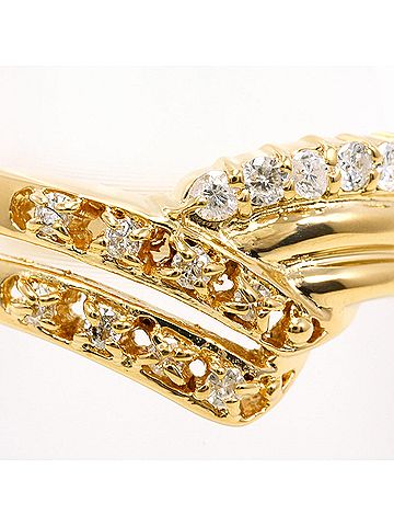 Unbranded 18K (18-karat) Yellow Gold Ring with 0.18ct Diamond, Certificate of Authenticity, Total Weight 3.6g, Jewelry (view 2)