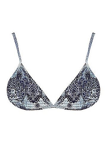 Somedays Lovin Women Open Eyes Ruched Bikini Top (view 1)