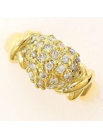 Unbranded 18K (18-karat) Yellow Gold Ring with 0.30ct Diamond, Certificate of Authenticity, Total Weight 3.4g, Jewelry (view 1)