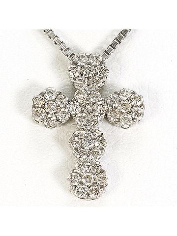 Unbranded 18K (18-karat white gold) necklace with 0.30ct diamond, includes appraisal certificate, total weight 3.9g, 84cm length. Jewelry. (view 1)