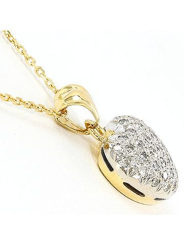 Unbranded 18K (18-karat) Yellow Gold Necklace with Diamond (no carat marking), Certificate of Authenticity, Total Weight 6.6g, 45cm, Jewelry (view 2)