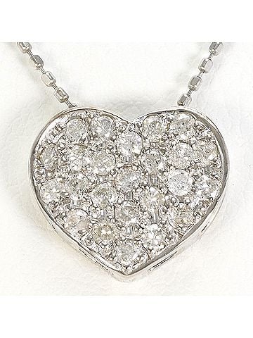 Unbranded 18K (18-karat white gold) necklace with 0.50ct diamond, includes appraisal certificate, total weight 2.5g, 40cm length. Jewelry. (view 1)