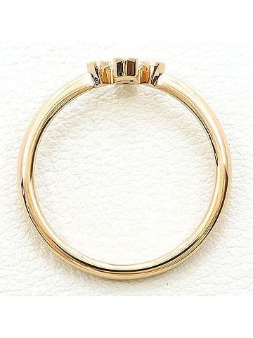 Unbranded 18K (18-karat) Pink Gold Ring with Diamond (carat weight not stamped), Total Weight 1.6g, Jewelry (view 2)