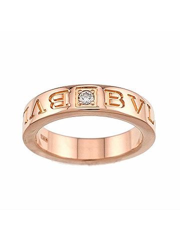 Bvlgari Bulgari BVLGARI B-zero1 Essential Ring with Diamonds, 18K PG Pink Gold 750 (view 2)