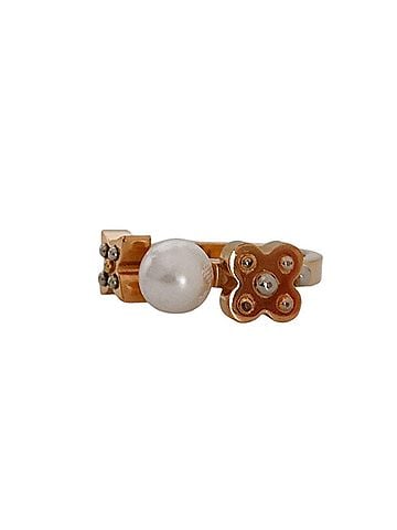 Louis Vuitton LOUIS VUITTON Charmy Pearl Ring, Gold Color, Women's M75482 M 1 (view 2)