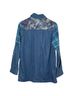 Johnny Was 100% Cotton 8% Spandex 100% Polyester Tie-dye Blue Jacket Size S - photo 4