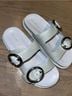 Stuart Weitzman Ivory Multi Color Sandals Size 7 - photo 5