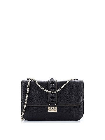 Valentino Garavani Glam Lock Shoulder Bag Leather Medium (view 1)