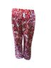 Talbots Floral Red White Casual Pants Size 12 - photo 4
