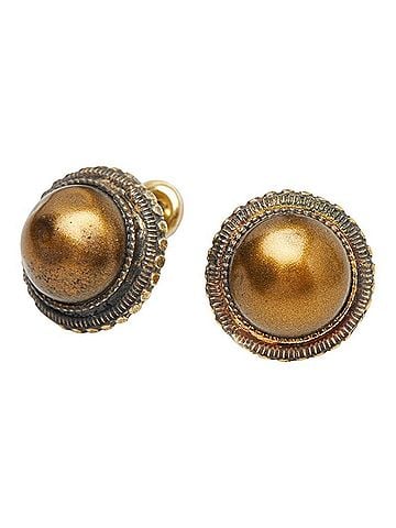 Chanel Chanel Vintage Stud Earrings 99A Women's CHANEL (view 1)