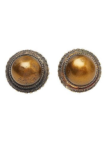 Chanel Chanel Vintage Stud Earrings 99A Women's CHANEL (view 2)