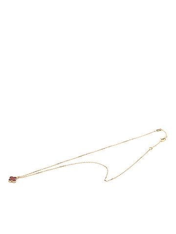 Van Cleef & Arpels Van Cleef & Arpels Sweet Alhambra Pendant Necklace, Gold Red, 18KPG Pink Gold, Carnelian, Women's. (view 2)