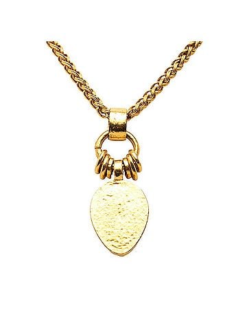 Chanel Chanel Coco Mark Vintage Chain Pendant Necklace, 97A Stamp, Gold Plated, Women's. (view 2)