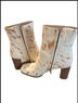 Sam Edelman 100% Calf Hair Animal Print White Brown Boots Size 8 1/2 - photo 5