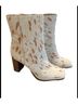 Sam Edelman 100% Calf Hair Animal Print White Brown Boots Size 8 1/2 - photo 6