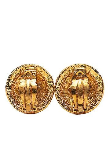Chanel Chanel Coco Mark 31 RUE CAMBON PARIS Earrings, Gold Plated, Women's CHANEL (view 2)