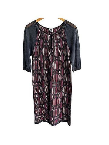 Missoni Knit Multicolor Chevron Dress Casual Dress (view 1)