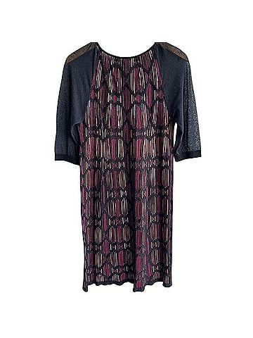 Missoni Knit Multicolor Chevron Dress Casual Dress (view 2)