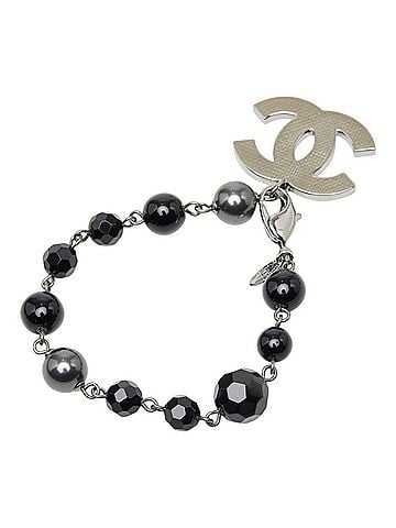 Chanel Chanel Coco Mark Bracelet 10V Silver Women's CHANEL (view 2)