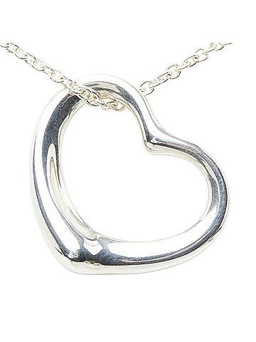 Tiffany & Co. Tiffany & Co. Open Heart Pendant Necklace, SV925 Silver, Women's. (view 2)
