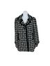 Etcetera 45% Cotton 32% Polyester 22% Acrylic 100% Acetate Print Black White Jacket Size 8 - photo 1