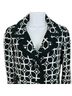 Etcetera 45% Cotton 32% Polyester 22% Acrylic 100% Acetate Print Black White Jacket Size 8 - photo 5