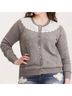 Disney Solid White Gray Cardigan Size 2X - photo 7