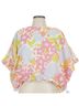 J.Marie 100% Polyester 100% Rayon Floral Multi Color Short Sleeve Blouse Size L - photo 1