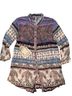 Aratta Silent Journey Floral Multi Color Button-Down Shirt Size S - photo 1