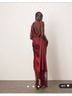 ASOS Floral Red Burgundy Cocktail Dress Size 14 - photo 4