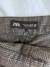Zara Plaid Brown Black Shorts Size L - photo 3
