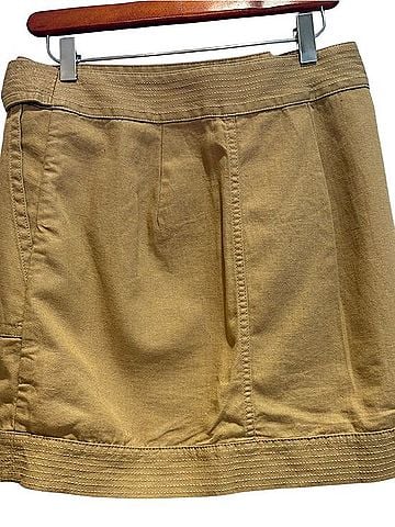 Banana Republic Khaki Tie-Waist Mini Skirt Skort (view 2)