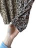 White Stag 100% Rayon Paisley Brown Black Long Sleeve Top Size M - photo 6