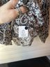 White Stag 100% Rayon Paisley Brown Black Long Sleeve Top Size M - photo 7
