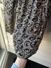White Stag 100% Rayon Paisley Brown Black Long Sleeve Top Size M - photo 4