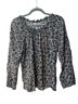 White Stag 100% Rayon Paisley Brown Black Long Sleeve Top Size M - photo 1
