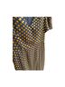 Rhode 100% Viscose Polka Dots Black Gold Orange Cocktail Dress Size 10 - photo 6