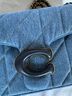 Coach Solid Blue Shoulder Bag One size - photo 5