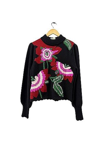 FARM Rio Bold Colorful Flower Sweater Pullover Sweater (view 1)