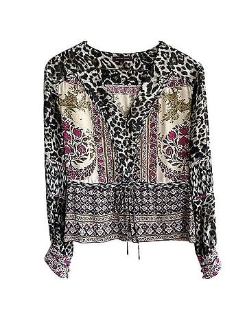 Marchesa Voyage Long Sleeve Silk Top (view 1)