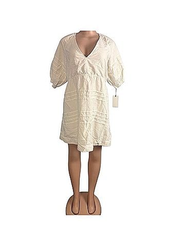 7 For All Mankind Babydoll Tie-back Mini Dress Casual Dress (view 1)