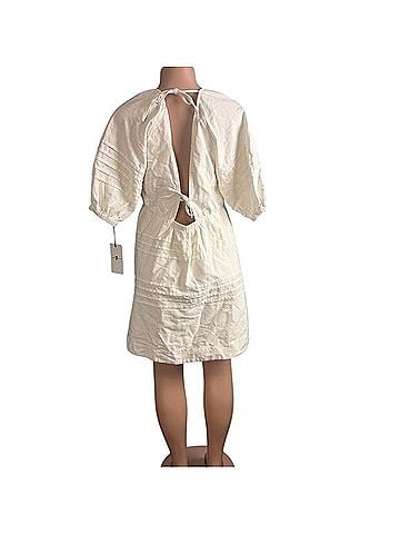 7 For All Mankind Babydoll Tie-back Mini Dress Casual Dress (view 2)