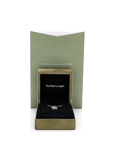 Van Cleef & Arpels Sweet Alhambra Butterfly Pendant Necklace 18K Yellow Gold and Mother of Pearl (view 2)