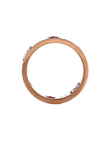 Gucci Textured Icon Heart Star Cut-Out Ring 18K Rose Gold (view 2)