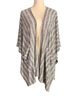 Anthropologie Stripes Gray White Jacket One size - photo 1